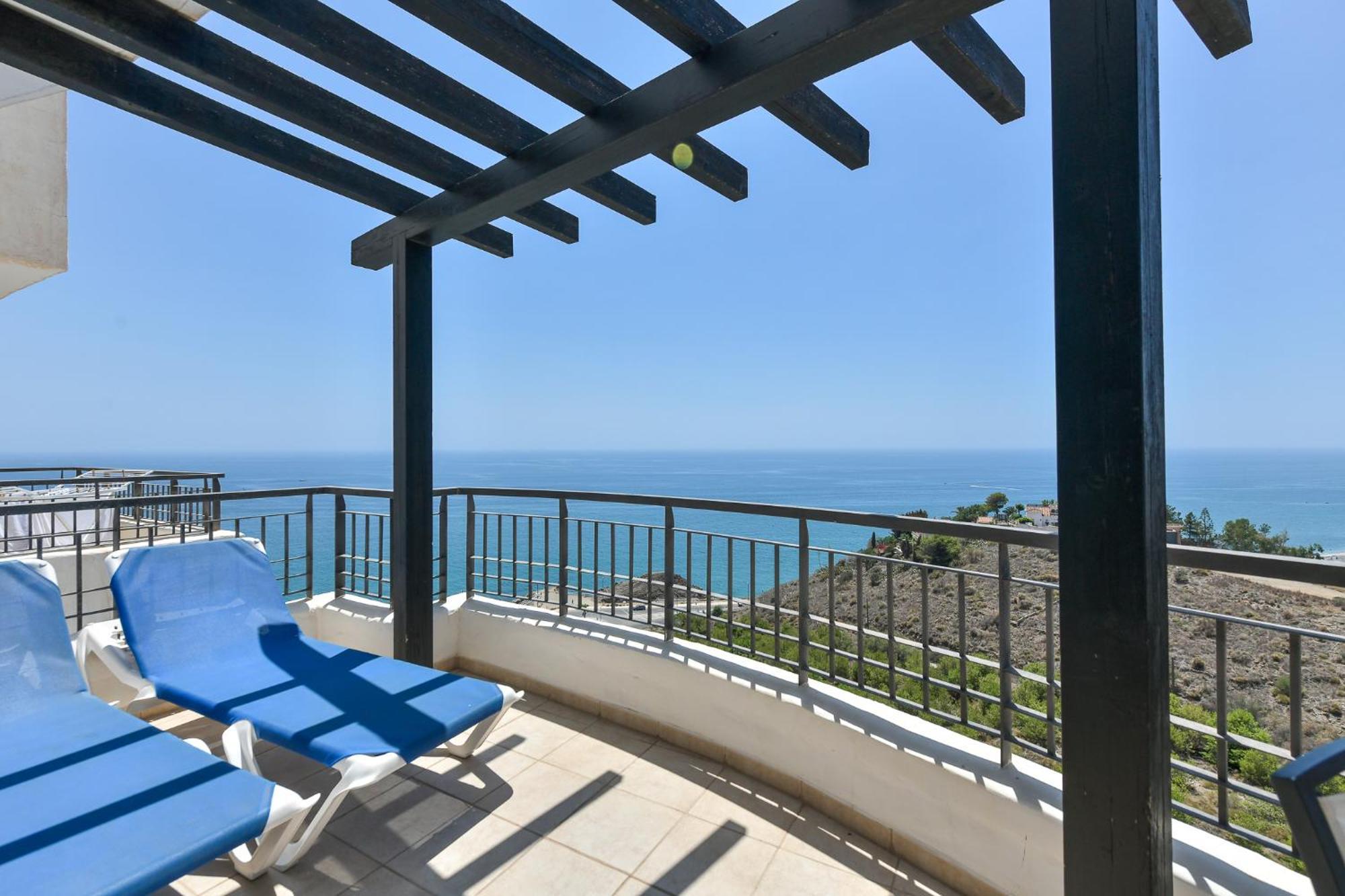Apartamento Vista Mar Frontal Garaje Y Wifi Torrox Extérieur photo